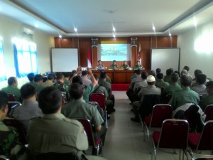 Foto: Rakor Muspika Kecamatan Bogor Selatan di Aula Kantor Kecamatan, senin (15/2/2016). Dok. Humas Polsek Bogor Selatan.