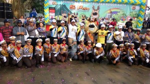 Launching Si POBO, Maskot Polres Bogor Kota di Taman Ekspresi Sempur minggu (6/3/2016). Dok Humas Polres Bogor Kota