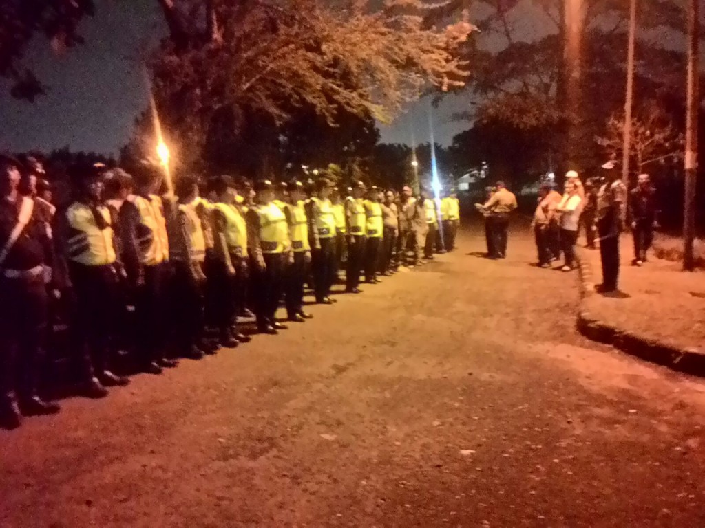Foto: Jajaran Polres Bogor Kota kembali razia kawasan BNR pada sabtu malam (06/02/2016). Dok. Humas Polsek Bogor Tengah.