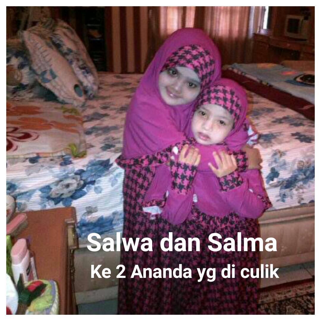 Foto Salwa dan Salma yang telah beredar luas di jejaring Media Sosial.